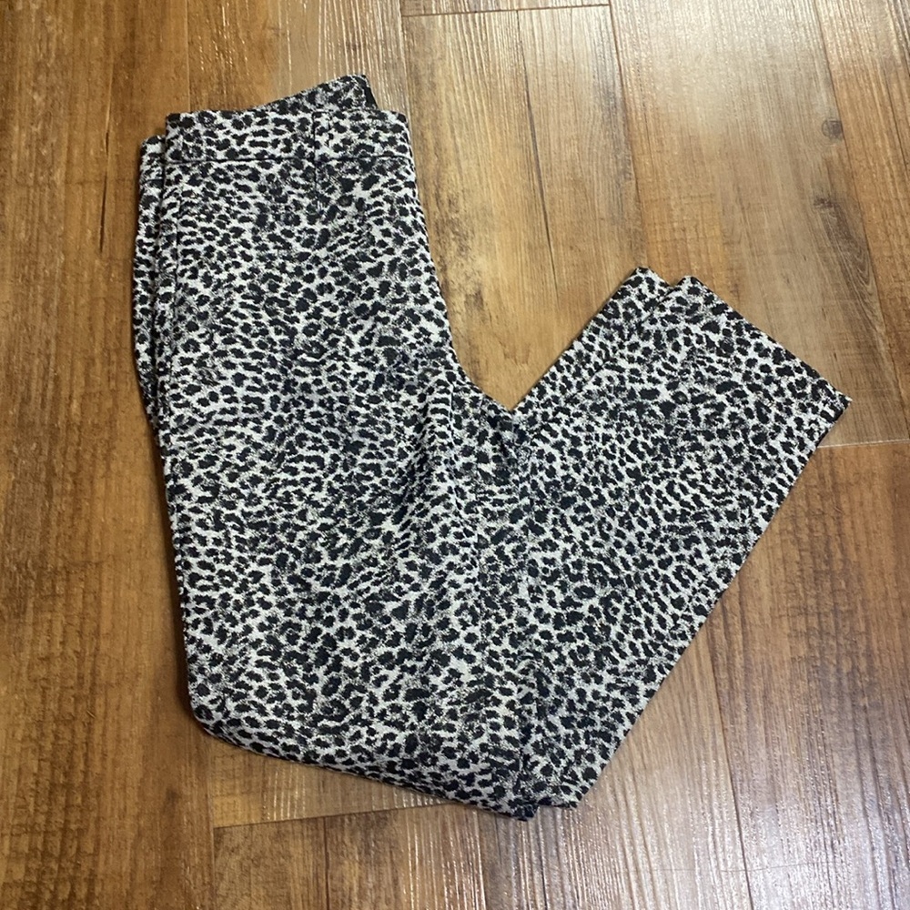 Banana Republic Sloan pants cheetah print size 4
